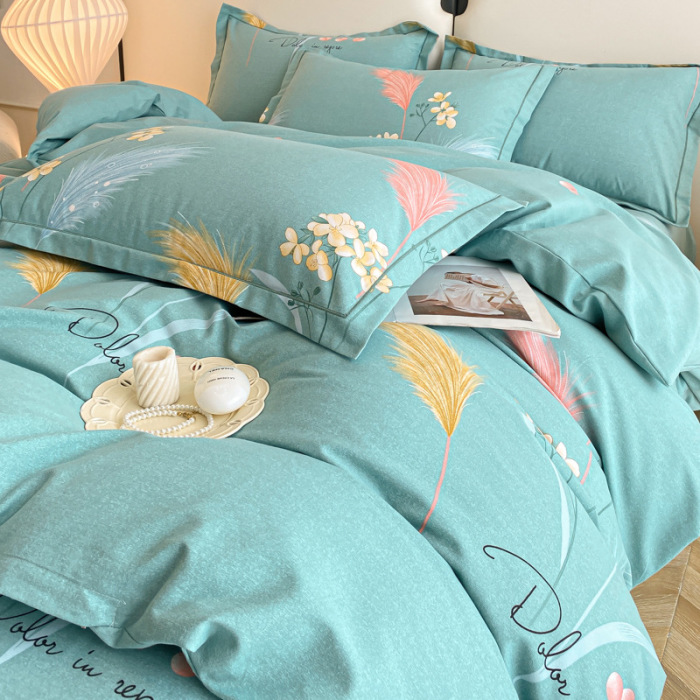 100% cotton brushed four-piece set 4