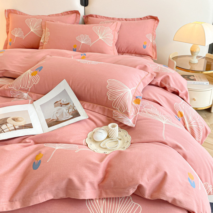 100% cotton brushed four-piece set 4