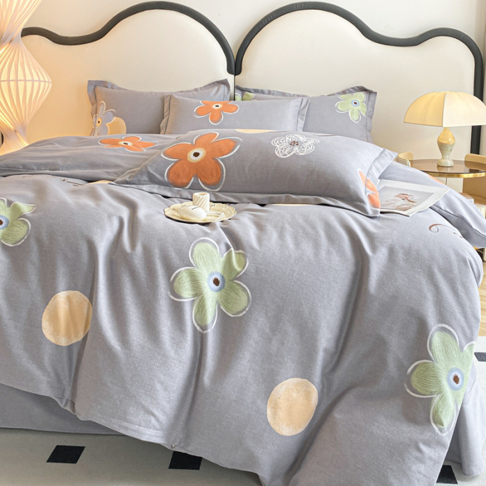 100% cotton brushed four-piece set 63