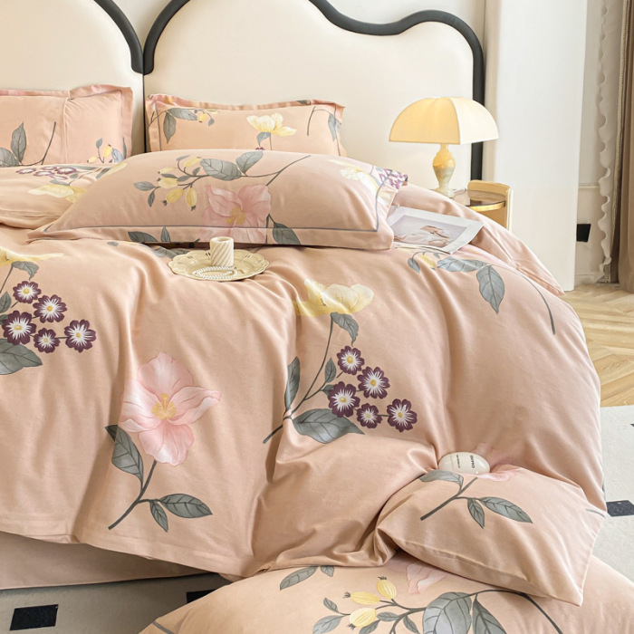100% cotton brushed four-piece set 3