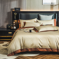100 thread count plush cotton four-piece bedding set 23