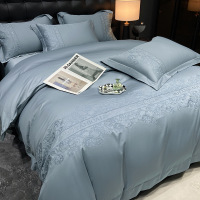 100s long staple cotton heavy industry embroidery four piece set 9