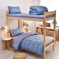 Pure cotton three-piece student bunk bed set 24