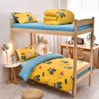 Pure cotton three-piece student bunk bed set 24