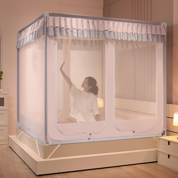 Six-door U-shaped outer pole bed mosquito net 44