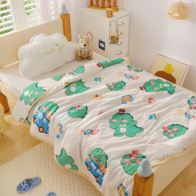Kindergarten lunch break quilt washable summer quilt 57