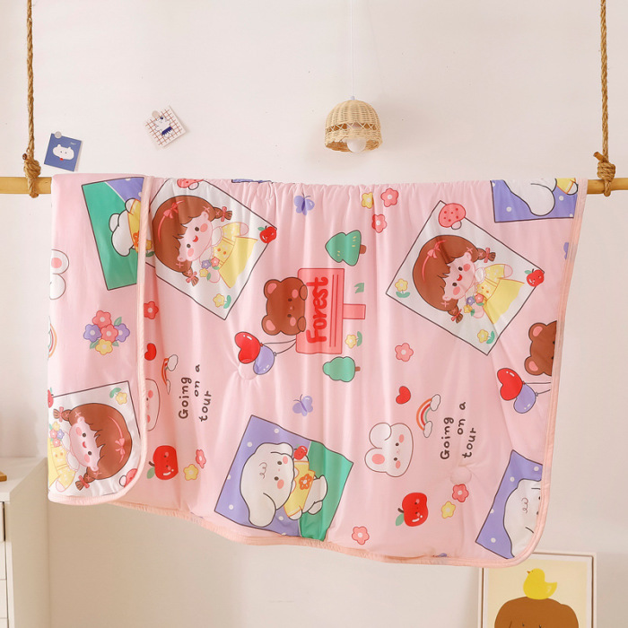 Kindergarten lunch break quilt washable summer quilt 57