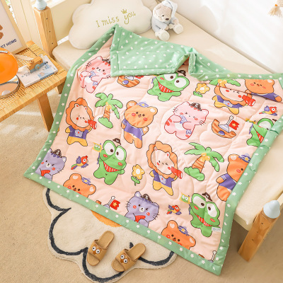 Summer cool quilt kindergarten infant nap pure cotton 55